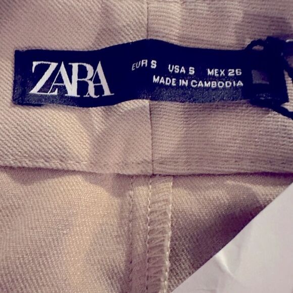 ZARA Pants Wide Leg Copped Culottes Size S • BLOGGER FAVORITE • NEW WITH TAGS • - Picture 9 of 10